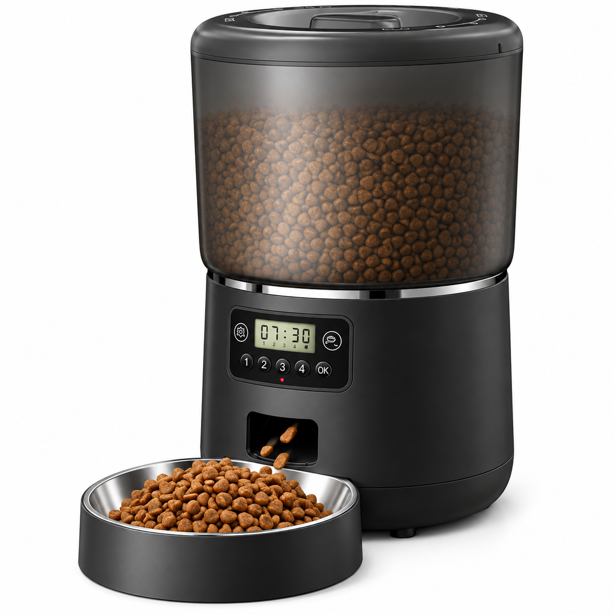 Distributeur Automatique de Croquettes 4 L pour Chat – Repas Programmables