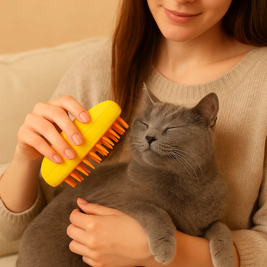 Brosse massante et démêlante à vapeur
